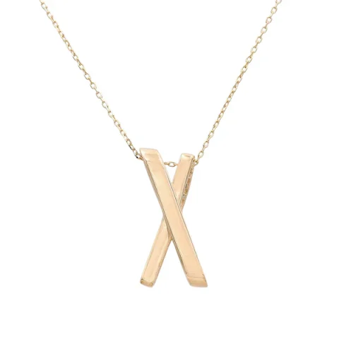 14K Yellow Gold Fashion Necklace With Pendant / Weight: 6.4GR / Size: 18" / CCNK4FS-14