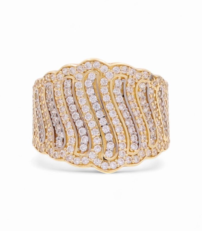 14k Fashion Women's Ring with Cz / Weight 4.3 GR / COWR4FS-33