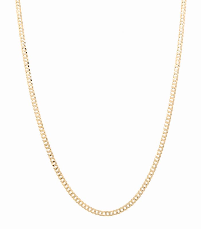 10K Yellow Gold Curb Chain / Size: 5.6mm 18" / Weight: 13.6 GR / CACH0CB5.6-18