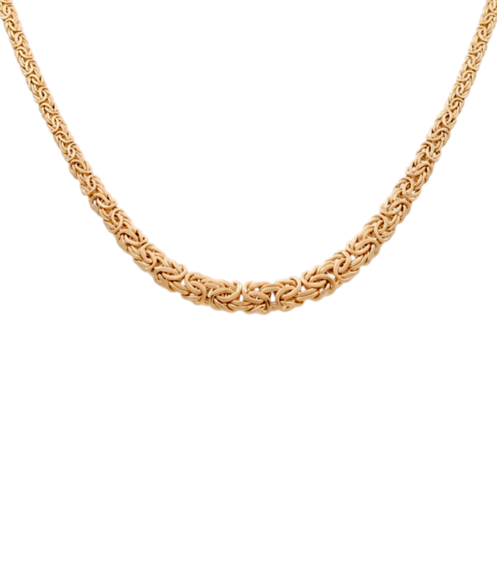 10K Yellow Gold Byzantine Link Women's Necklace / Size: 17.5" / Weight: 12 GR / DQNK0BZ