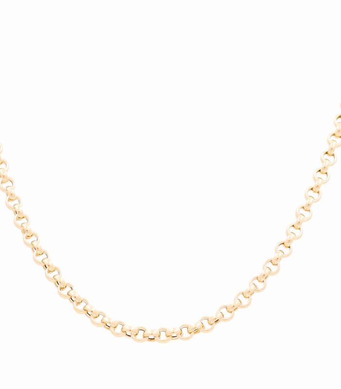 14K Yellow Gold Italian Rolo Necklace / Size: 18" / Weight: 12 GR / 122-00885