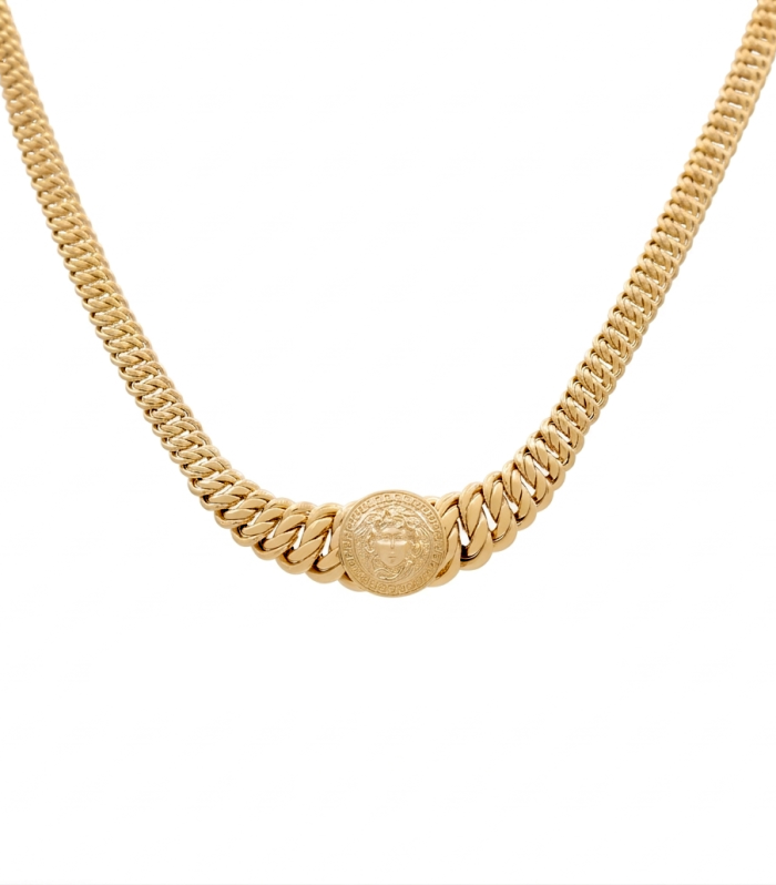 10K Yellow Gold Women's Necklace Princes with VS / Size: 17" / Weight: 17.6 GR / CSNK4PRVS
