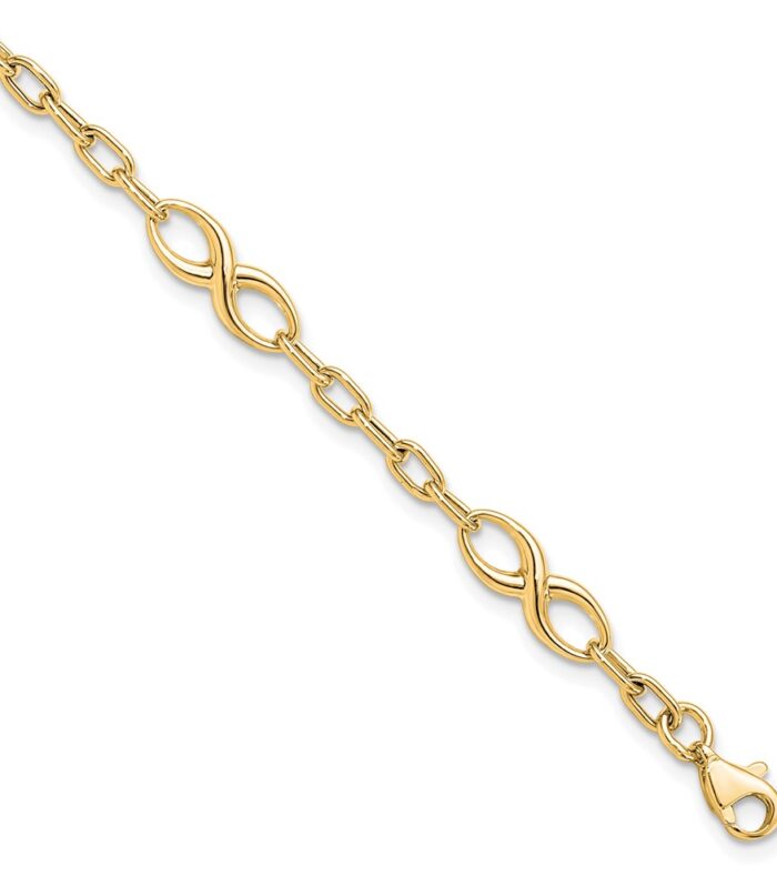 Leslie's 10K Polished Link Bracelet