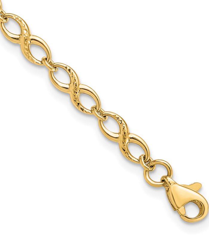Leslie's 10K Polished and D/C Bracelet