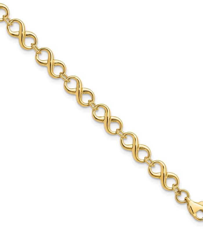 Leslie's 10K Polished Infinity Bracelet