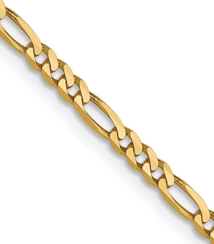Leslie's 14K 2.25mm Flat Figaro Chain