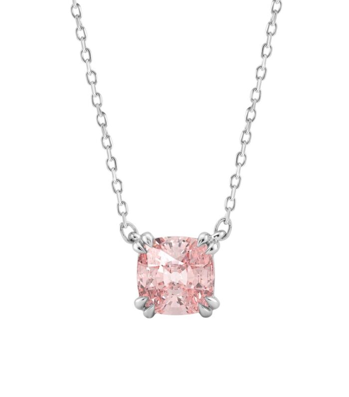 ETERNAL BLUSH COLLECTION 14K WHITE GOLD 1.00CT CUSHION PINK DIAMOND LADIES PENDANT