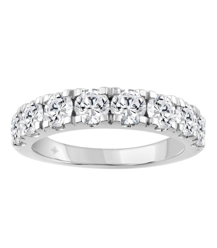 14K WHITE GOLD GOLD 2.00CT ROUND DIAMOND LADIES BAND