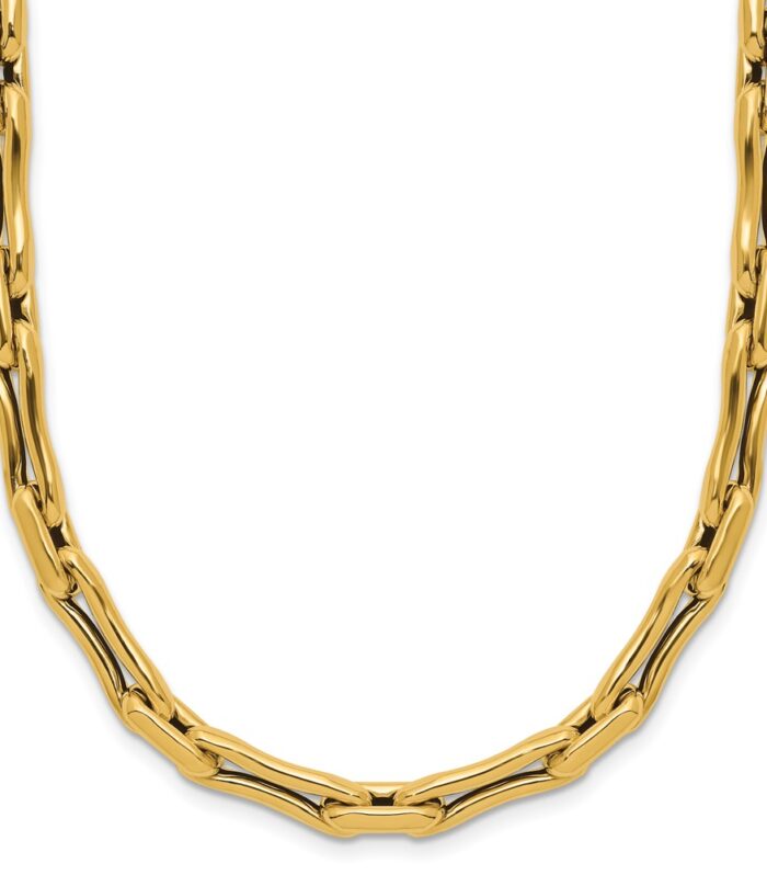 Leslie's 14K Polished Hollow Fancy Link Necklace