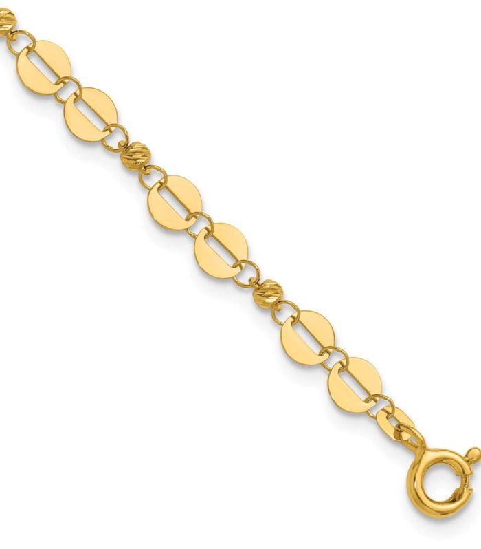 Leslie's 14K Polished Fancy Link Bracelet