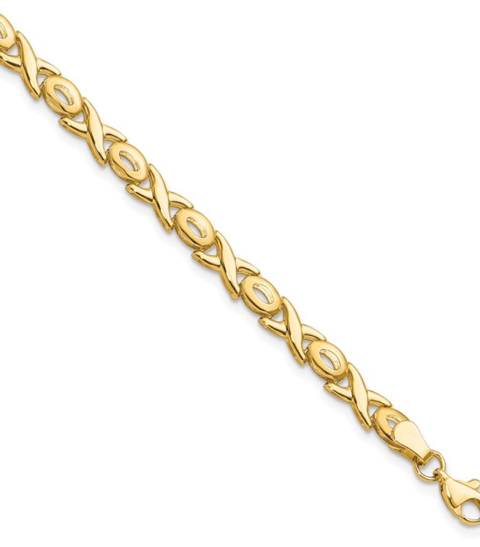 Leslie's 14K Polished XOXO Bracelet